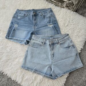 Denim Shorts Bundle of 2. Size Large. New without tags.